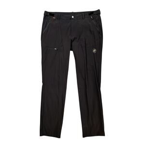 Mammut Pants Mens 40 Black Runbold Stretch Adjustable Waist Outdoor Walk Hiking